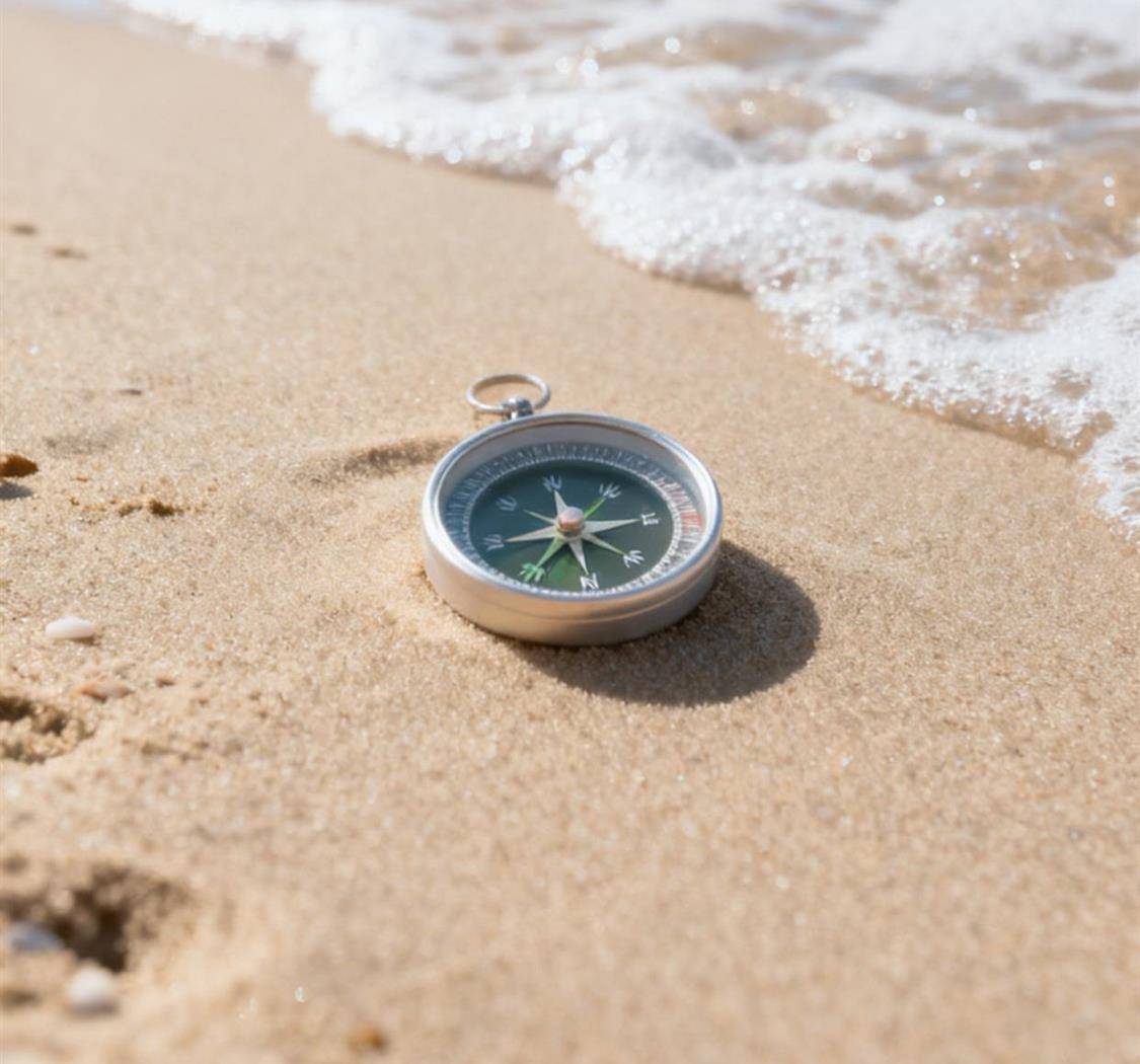 生命并没有地图，只有内心的指南针。