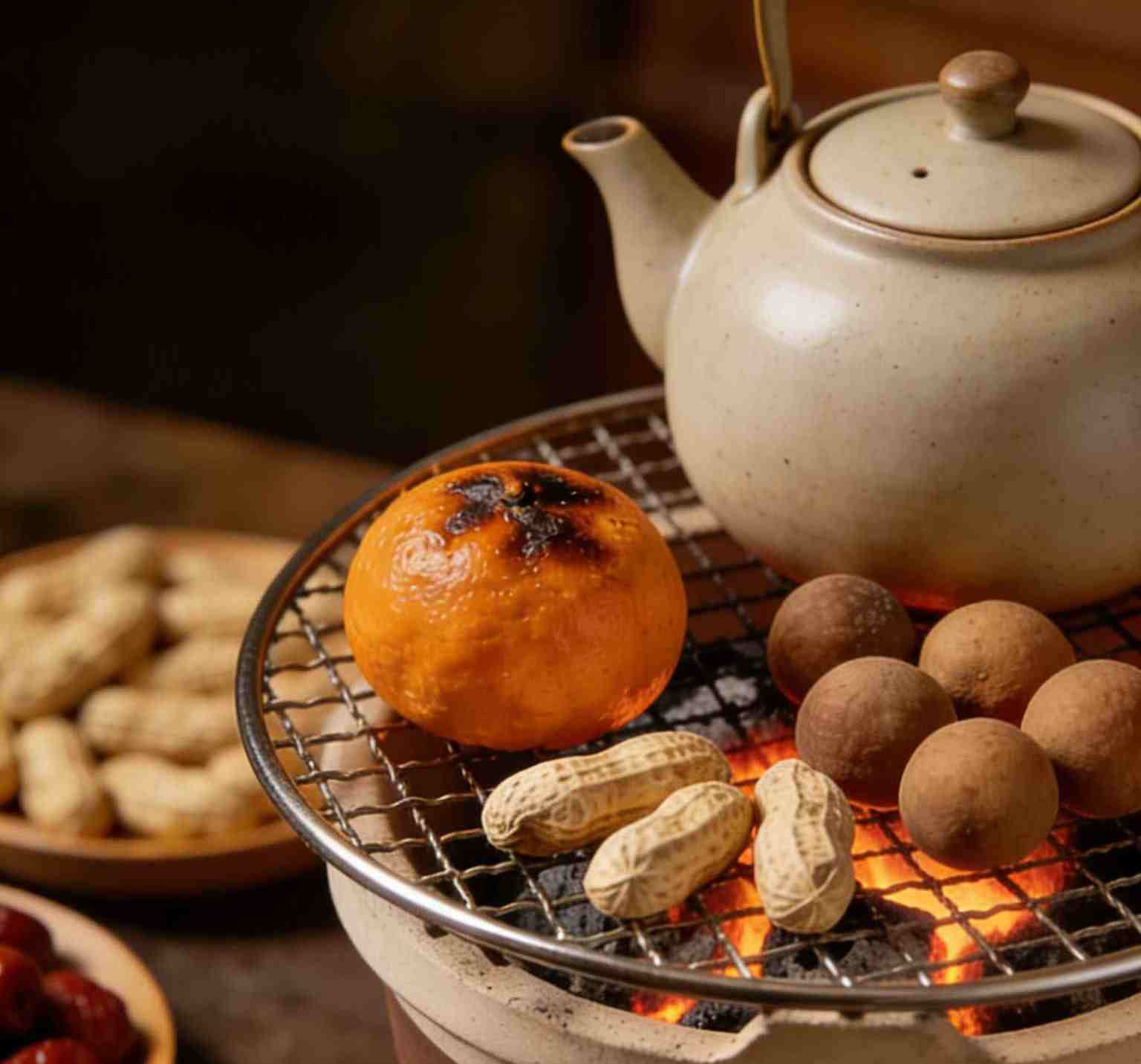 围炉煮茶温岁月，大寒岁末盼团圆。